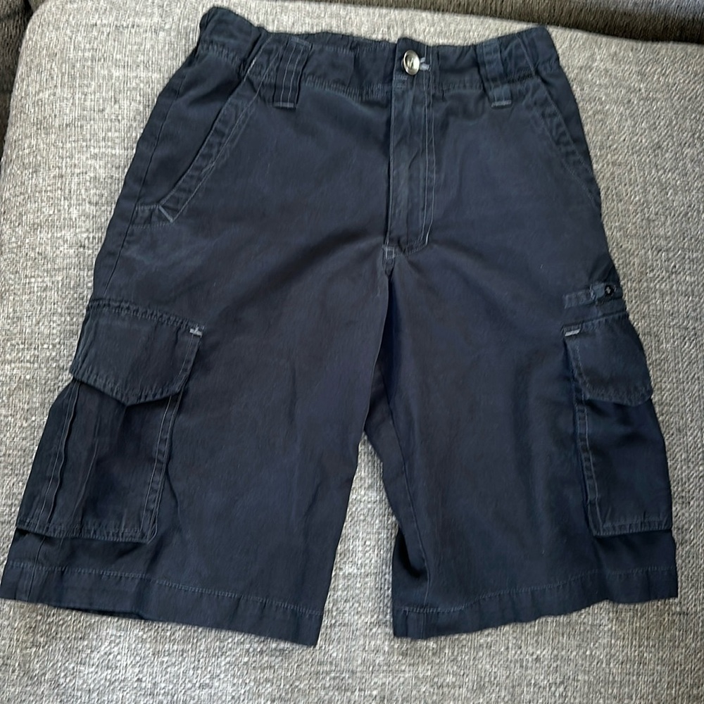 Cherokee Boys Black Cargo Shorts Adjustable Waist Hiking Outdoor Size 10 🥾
